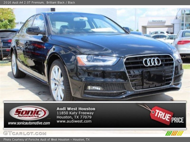 Brilliant Black / Black 2016 Audi A4 2.0T Premium