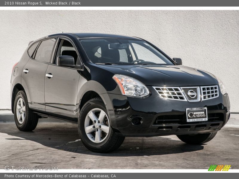 Wicked Black / Black 2010 Nissan Rogue S
