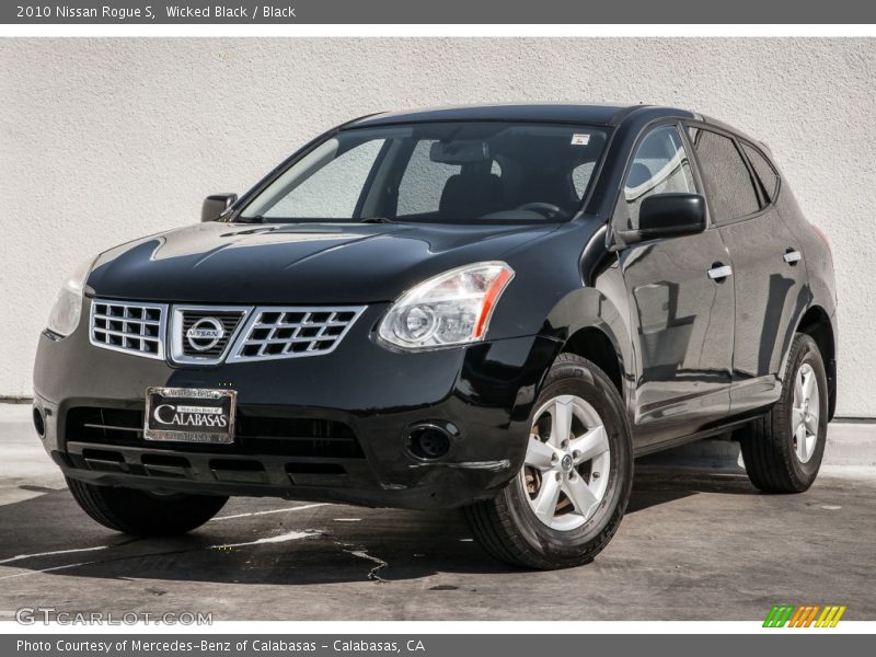 Wicked Black / Black 2010 Nissan Rogue S