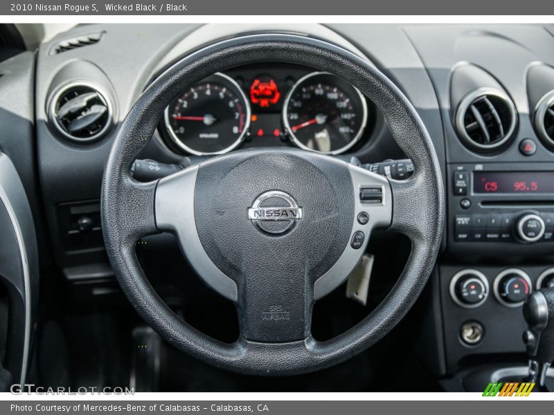 Wicked Black / Black 2010 Nissan Rogue S