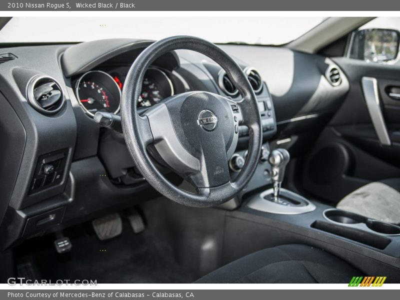 Wicked Black / Black 2010 Nissan Rogue S