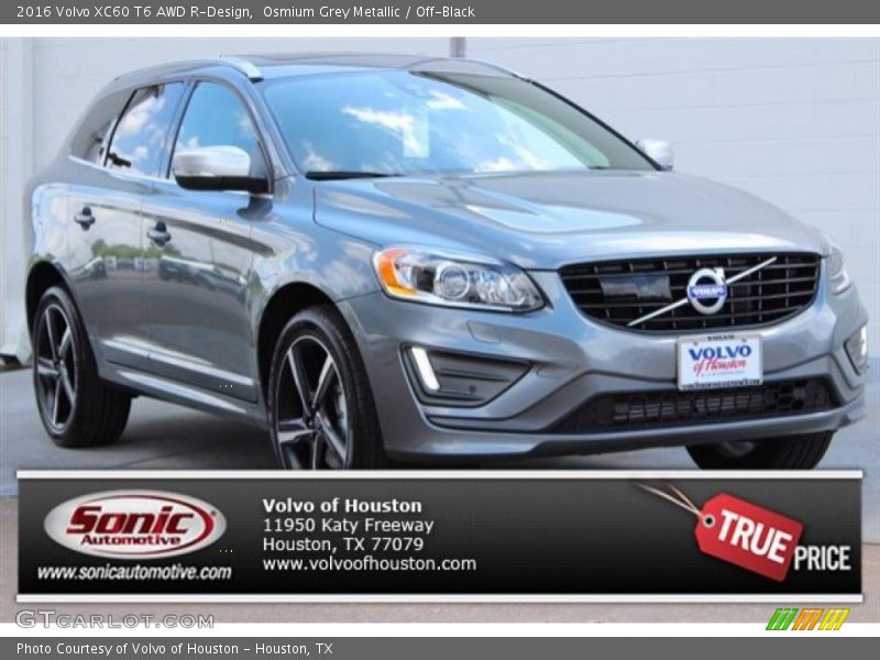 Osmium Grey Metallic / Off-Black 2016 Volvo XC60 T6 AWD R-Design