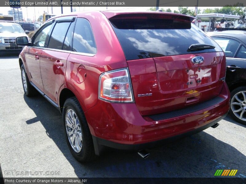 Red Candy Metallic / Charcoal Black 2010 Ford Edge Limited AWD