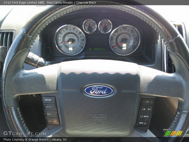 Red Candy Metallic / Charcoal Black 2010 Ford Edge Limited AWD