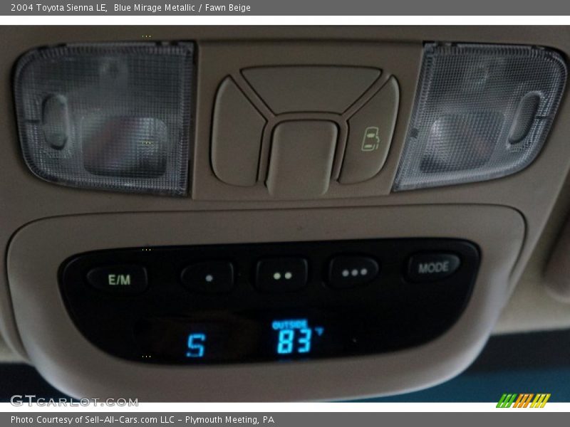 Blue Mirage Metallic / Fawn Beige 2004 Toyota Sienna LE