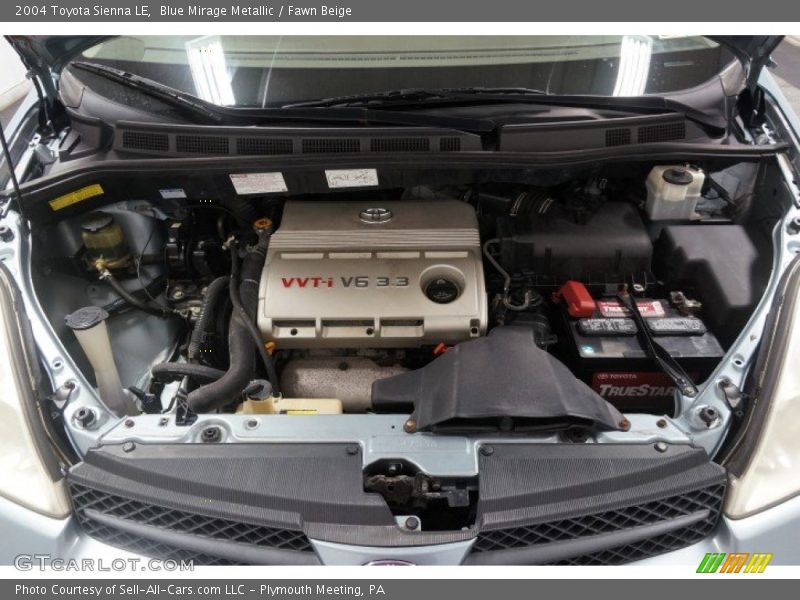Blue Mirage Metallic / Fawn Beige 2004 Toyota Sienna LE