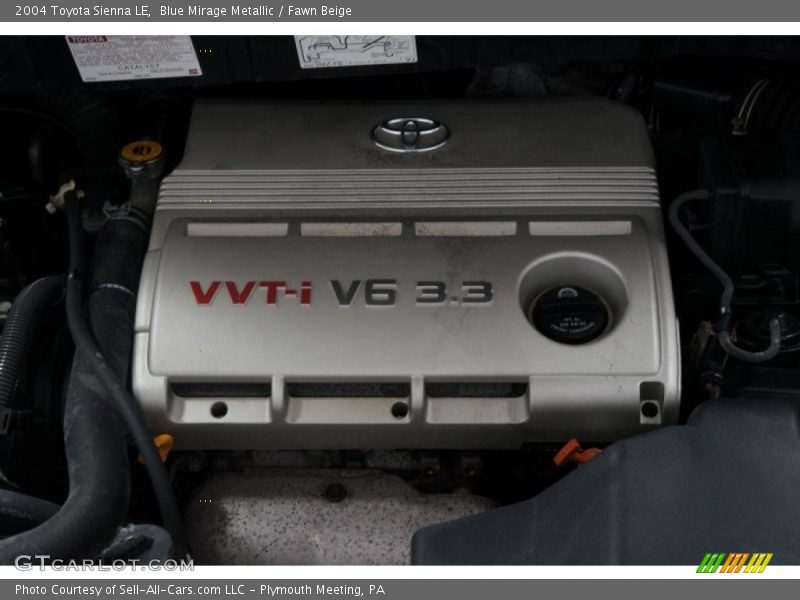 Blue Mirage Metallic / Fawn Beige 2004 Toyota Sienna LE