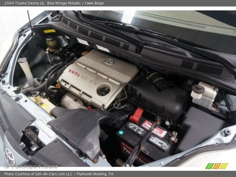 Blue Mirage Metallic / Fawn Beige 2004 Toyota Sienna LE