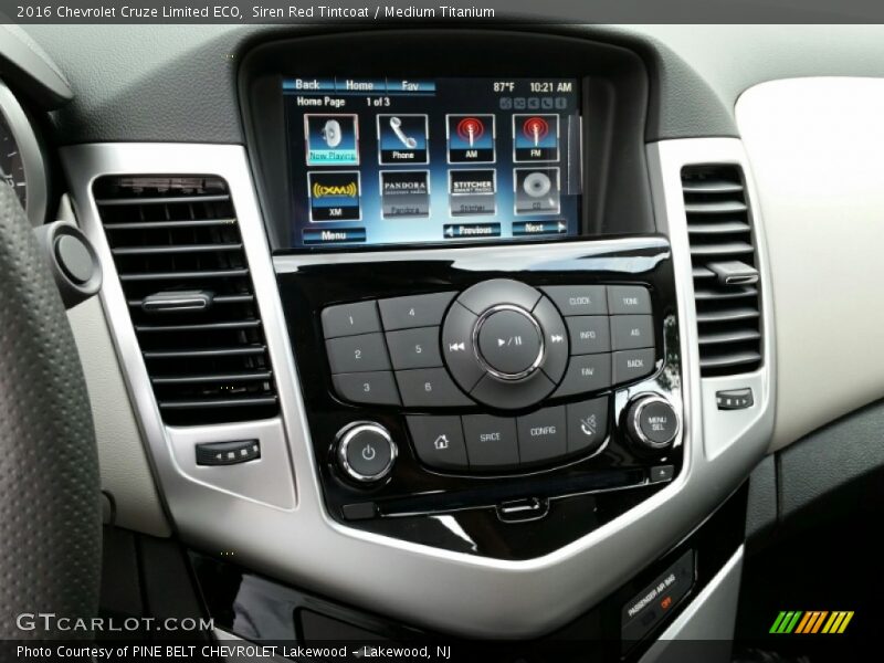 Siren Red Tintcoat / Medium Titanium 2016 Chevrolet Cruze Limited ECO