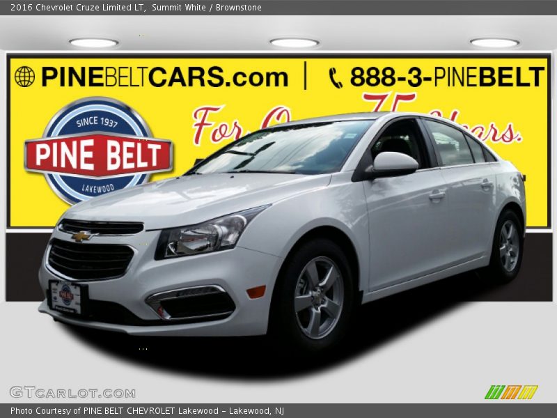 Summit White / Brownstone 2016 Chevrolet Cruze Limited LT