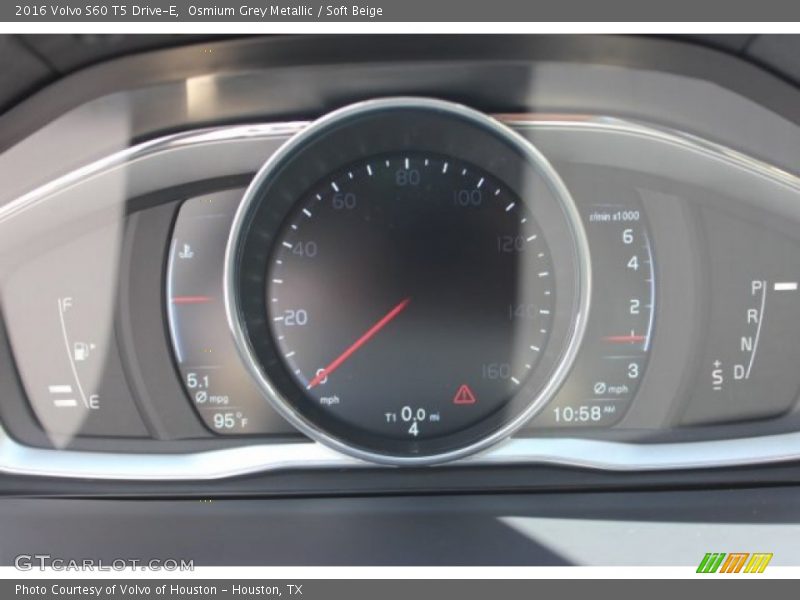 Osmium Grey Metallic / Soft Beige 2016 Volvo S60 T5 Drive-E