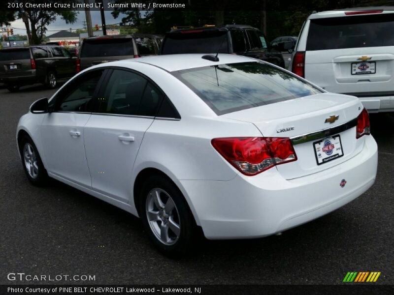 Summit White / Brownstone 2016 Chevrolet Cruze Limited LT