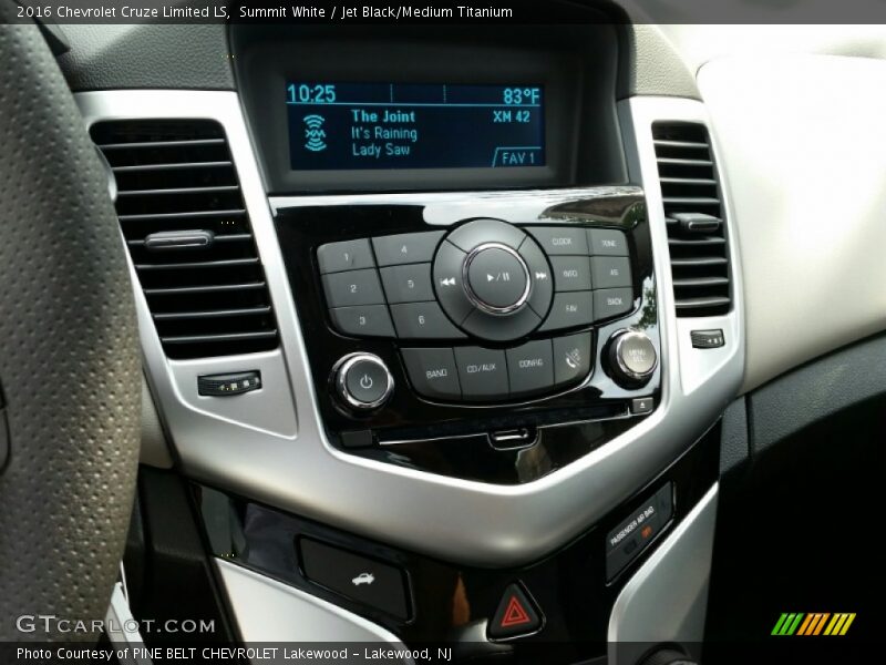 Summit White / Jet Black/Medium Titanium 2016 Chevrolet Cruze Limited LS