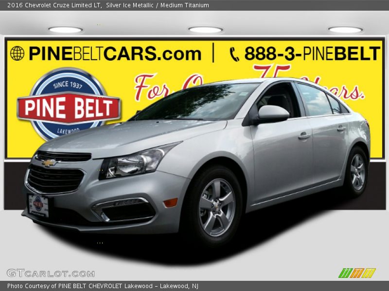 Silver Ice Metallic / Medium Titanium 2016 Chevrolet Cruze Limited LT