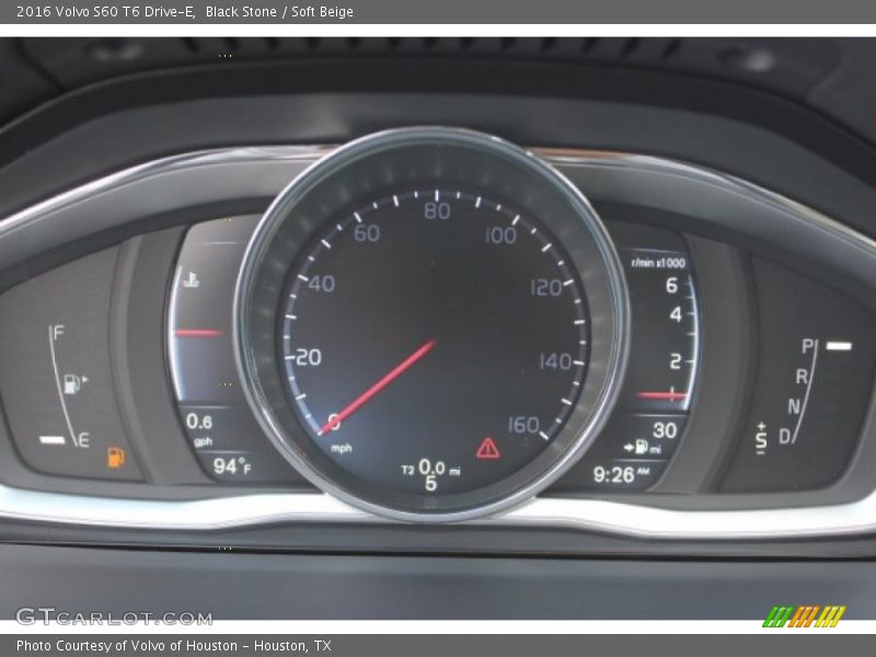  2016 S60 T6 Drive-E T6 Drive-E Gauges