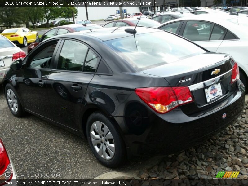 Black Granite Metallic / Jet Black/Medium Titanium 2016 Chevrolet Cruze Limited LS