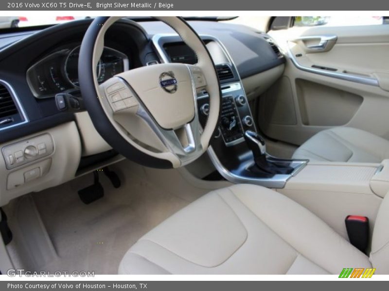 Bright Silver Metallic / Beige 2016 Volvo XC60 T5 Drive-E