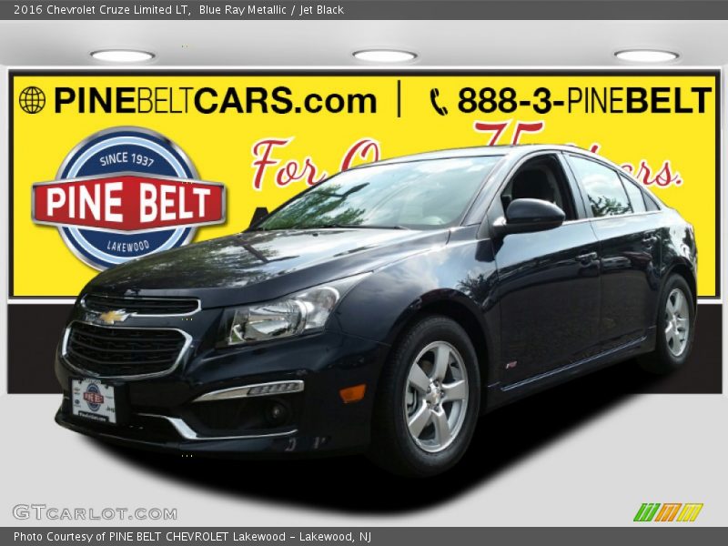 Blue Ray Metallic / Jet Black 2016 Chevrolet Cruze Limited LT