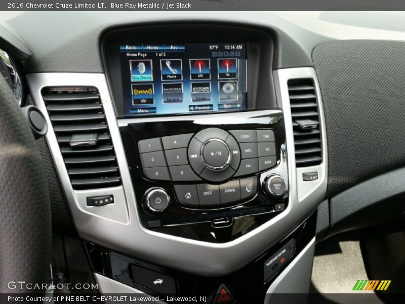 Blue Ray Metallic / Jet Black 2016 Chevrolet Cruze Limited LT