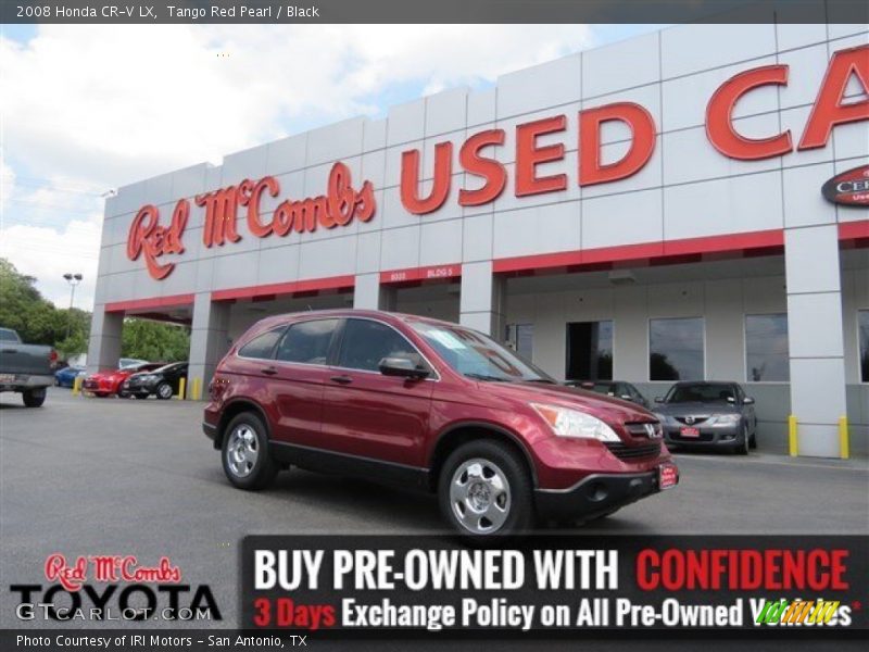 Tango Red Pearl / Black 2008 Honda CR-V LX