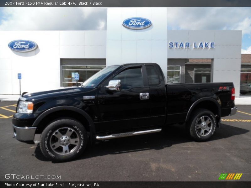 Black / Black 2007 Ford F150 FX4 Regular Cab 4x4