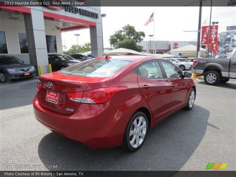 Red Allure / Beige 2012 Hyundai Elantra GLS