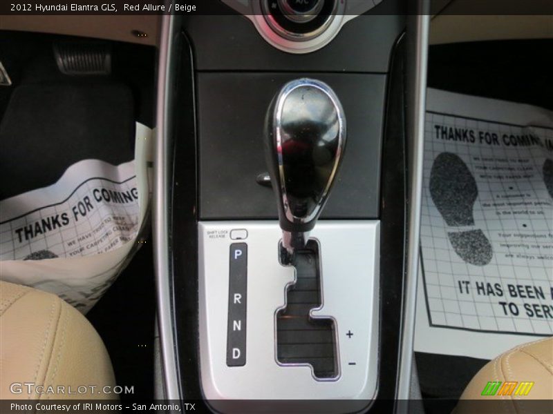 Red Allure / Beige 2012 Hyundai Elantra GLS
