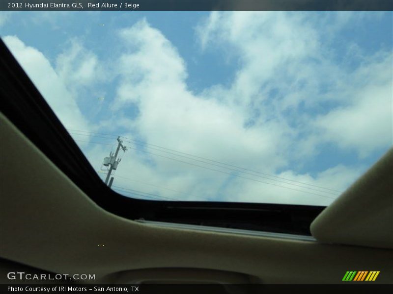 Red Allure / Beige 2012 Hyundai Elantra GLS