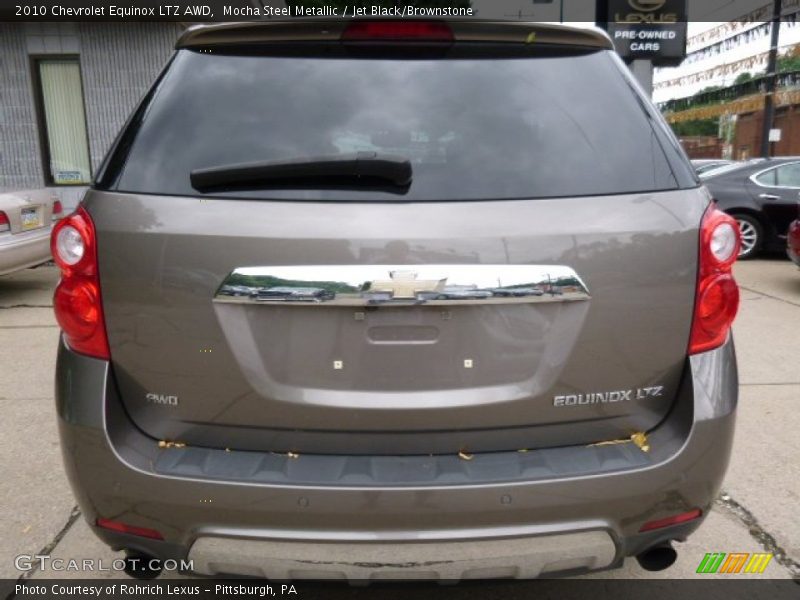 Mocha Steel Metallic / Jet Black/Brownstone 2010 Chevrolet Equinox LTZ AWD
