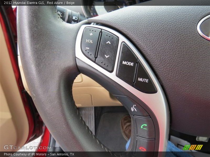 Red Allure / Beige 2012 Hyundai Elantra GLS