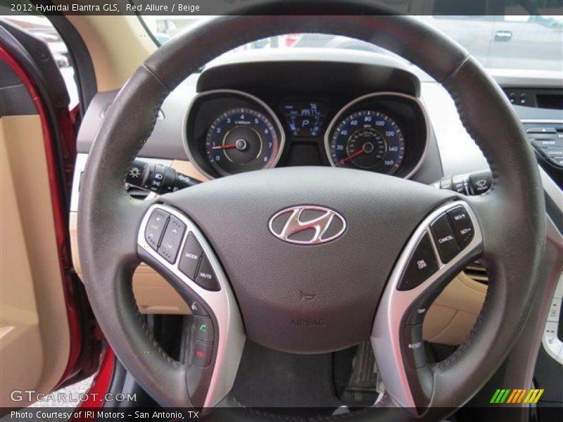 Red Allure / Beige 2012 Hyundai Elantra GLS