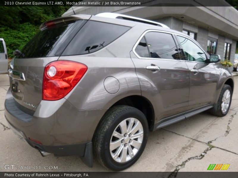 Mocha Steel Metallic / Jet Black/Brownstone 2010 Chevrolet Equinox LTZ AWD