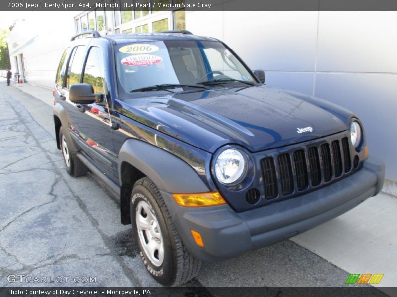 Midnight Blue Pearl / Medium Slate Gray 2006 Jeep Liberty Sport 4x4