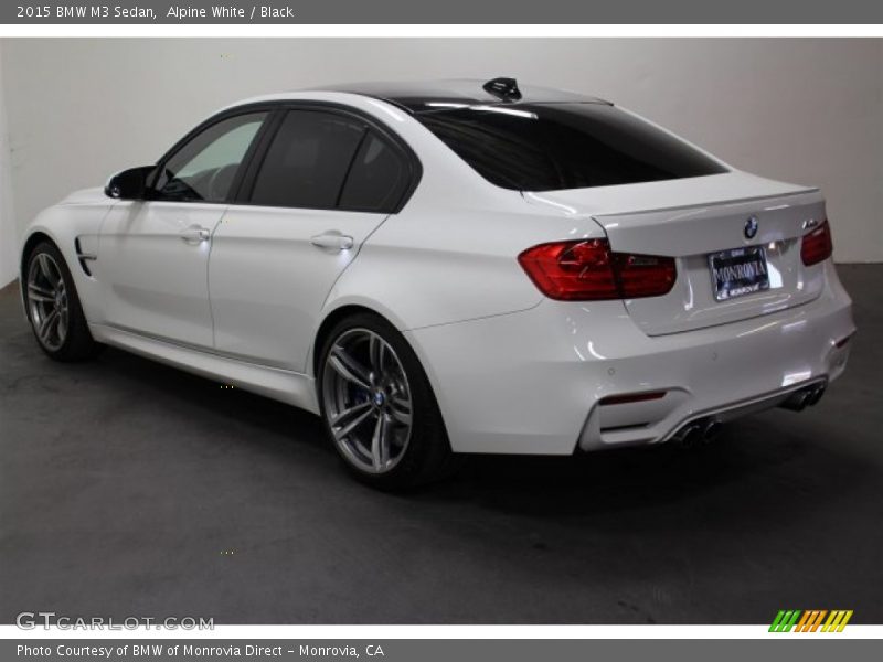 Alpine White / Black 2015 BMW M3 Sedan