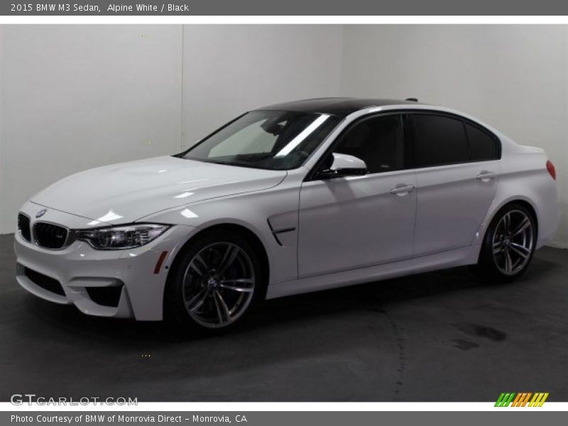 Alpine White / Black 2015 BMW M3 Sedan