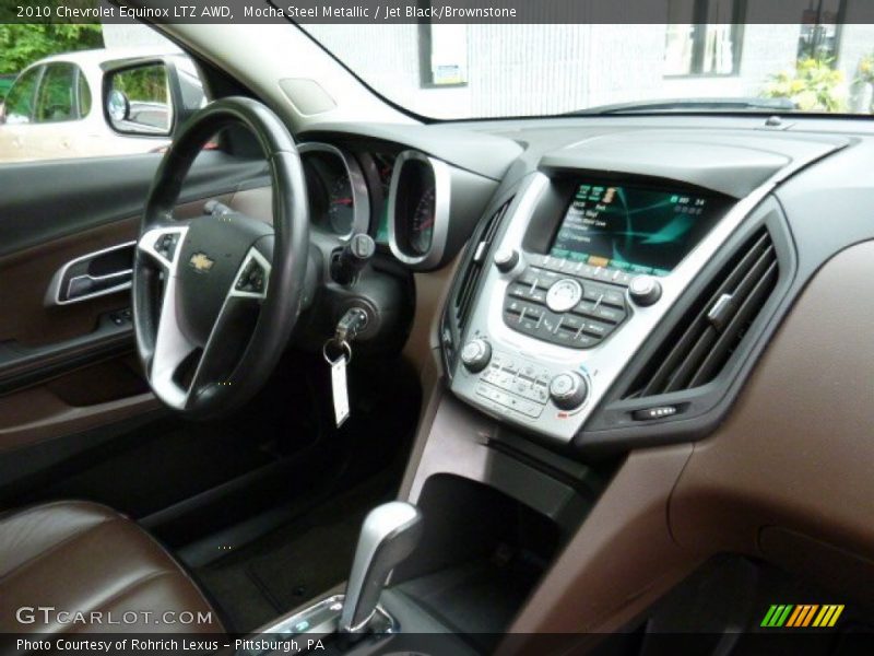 Mocha Steel Metallic / Jet Black/Brownstone 2010 Chevrolet Equinox LTZ AWD