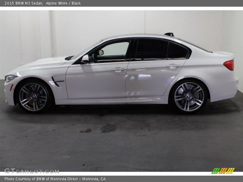 Alpine White / Black 2015 BMW M3 Sedan