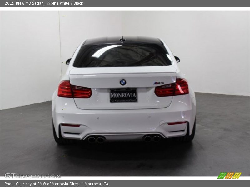 Alpine White / Black 2015 BMW M3 Sedan