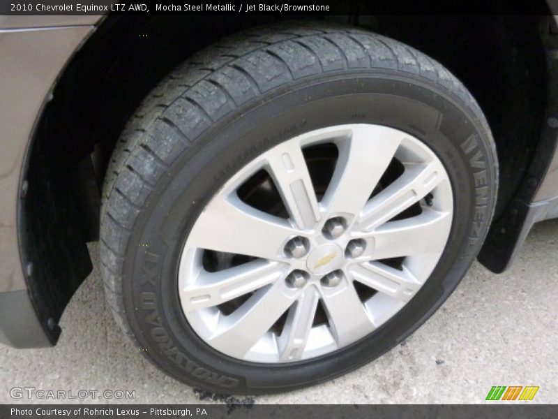 Mocha Steel Metallic / Jet Black/Brownstone 2010 Chevrolet Equinox LTZ AWD
