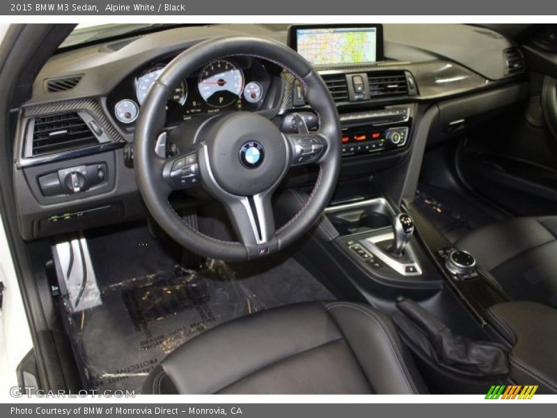 Alpine White / Black 2015 BMW M3 Sedan