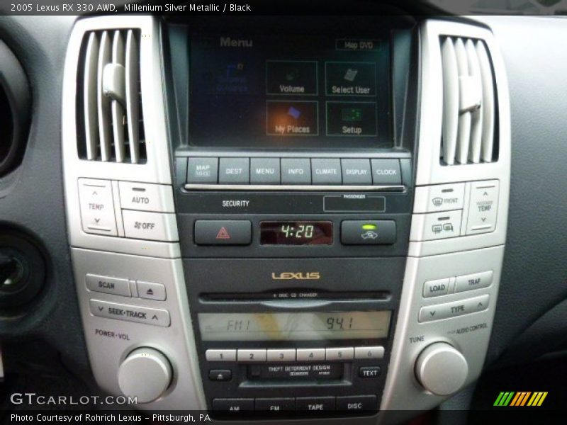 Millenium Silver Metallic / Black 2005 Lexus RX 330 AWD