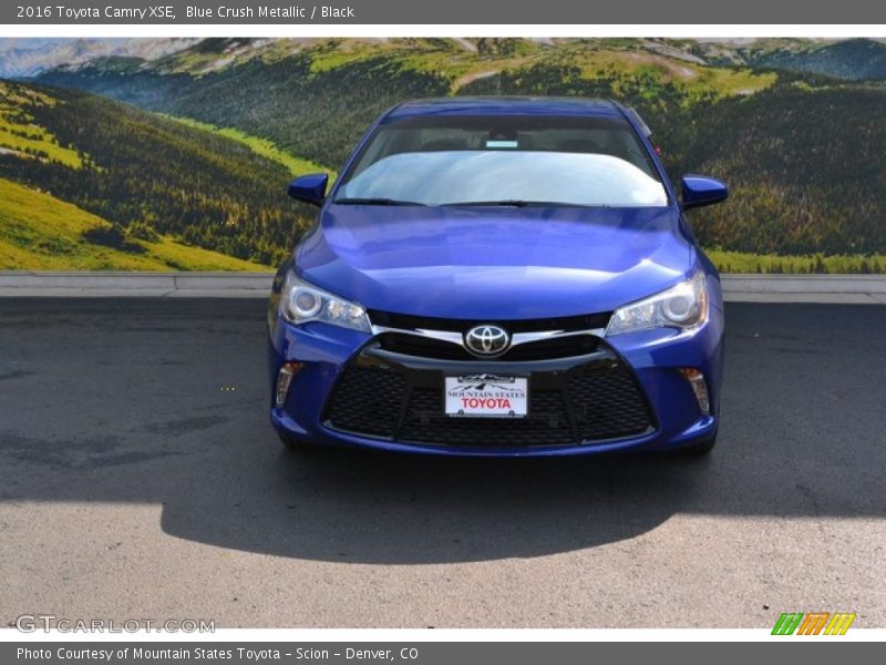 Blue Crush Metallic / Black 2016 Toyota Camry XSE