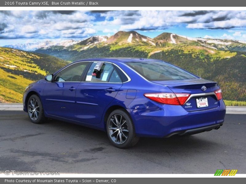 Blue Crush Metallic / Black 2016 Toyota Camry XSE