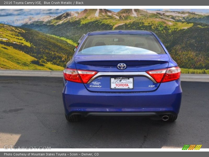Blue Crush Metallic / Black 2016 Toyota Camry XSE