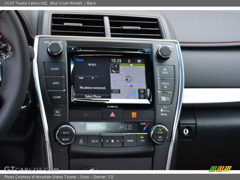 Navigation of 2016 Camry XSE