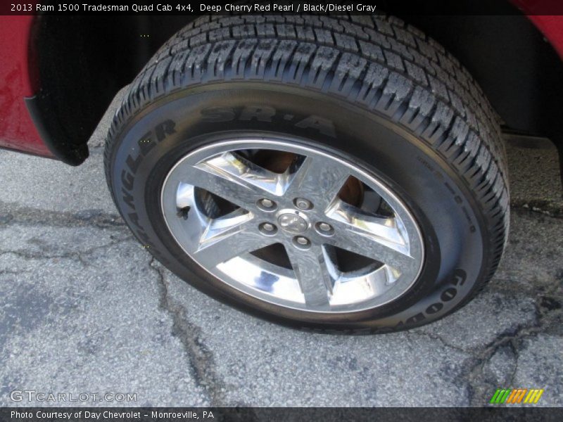 Deep Cherry Red Pearl / Black/Diesel Gray 2013 Ram 1500 Tradesman Quad Cab 4x4