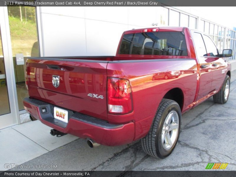 Deep Cherry Red Pearl / Black/Diesel Gray 2013 Ram 1500 Tradesman Quad Cab 4x4