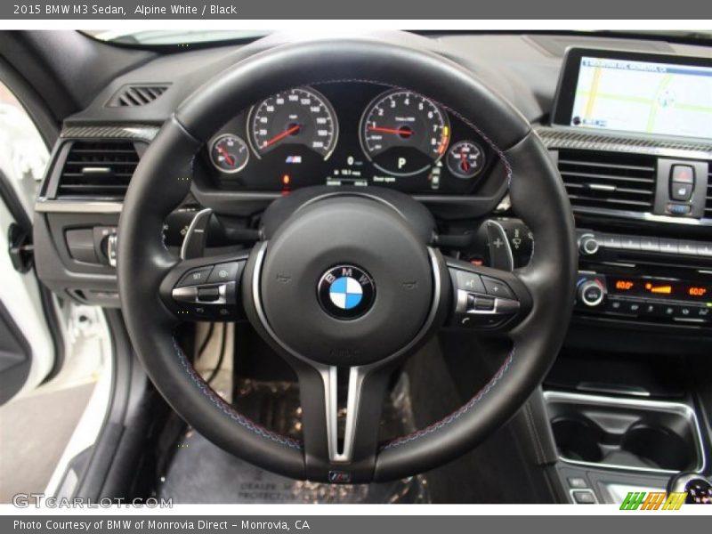 Alpine White / Black 2015 BMW M3 Sedan