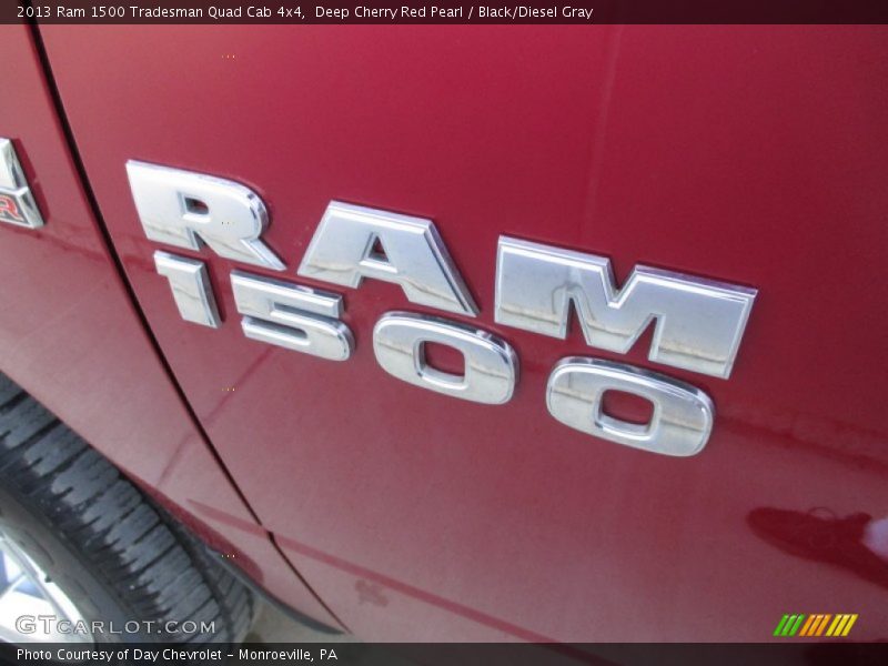 Deep Cherry Red Pearl / Black/Diesel Gray 2013 Ram 1500 Tradesman Quad Cab 4x4
