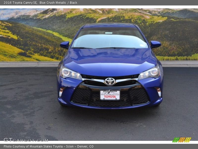 Blue Crush Metallic / Black 2016 Toyota Camry SE